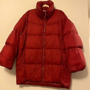 UNIQLO U red down coat